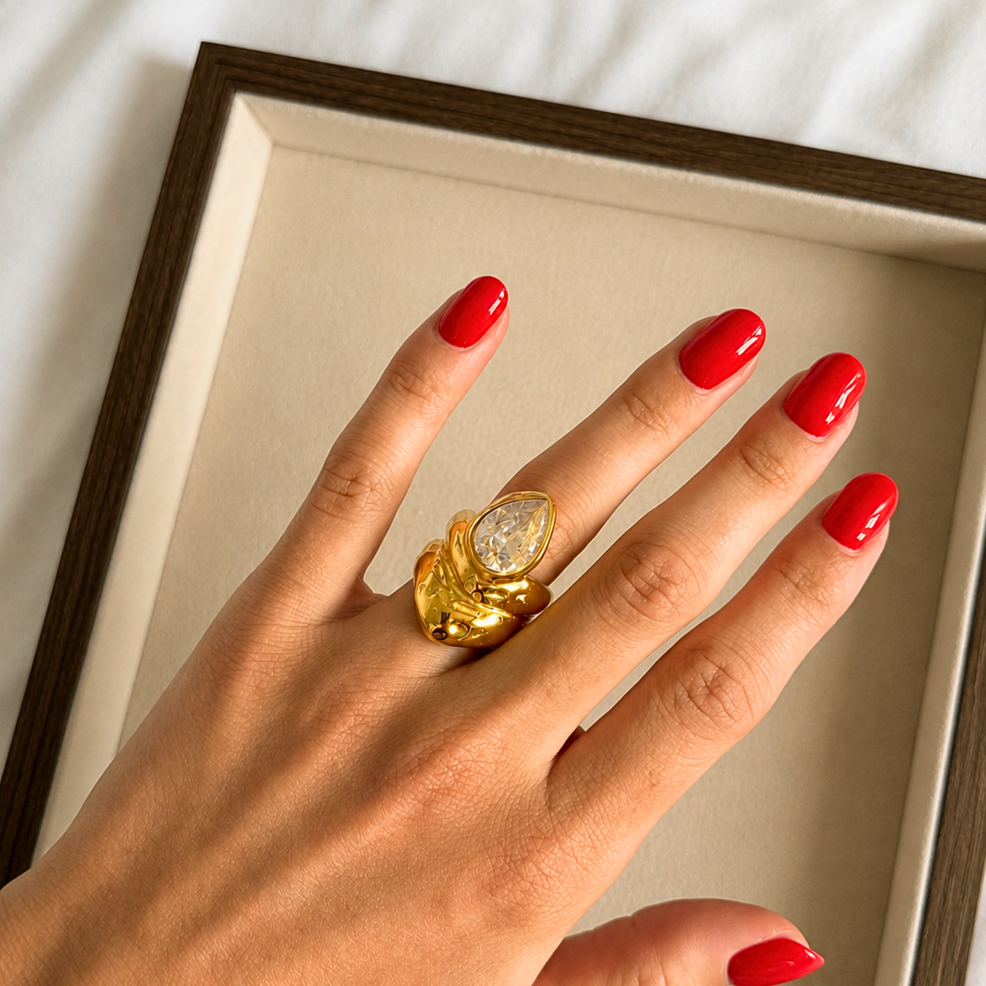 The Halo Stone Ring