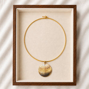 The Luna Shell Collar Torque Necklace