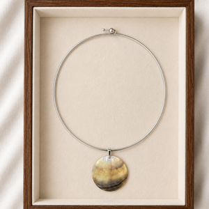 The Luna Shell Collar Torque Necklace