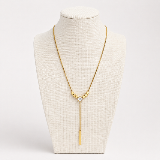 The Lyra Drop Chain Necklace