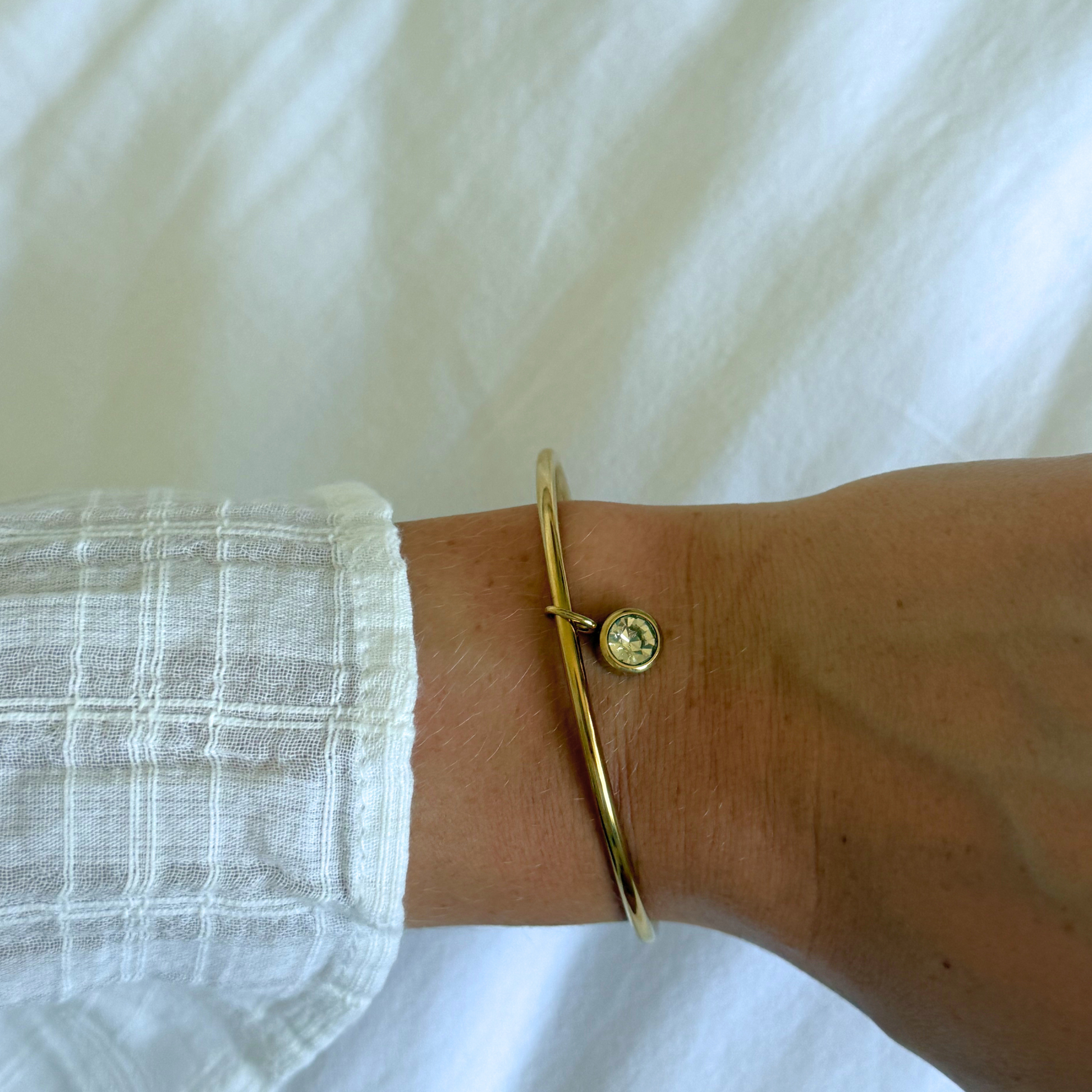The Thea Stone Bangle